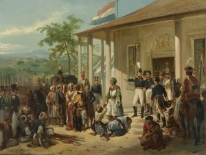 Kenraaliluutnantti Baron De Kockin pidättämä Diepo Negoro, noin 1830-35.
